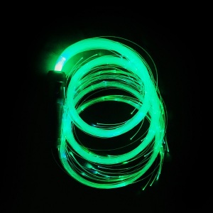 LED plastic fiber optic whip used in bars