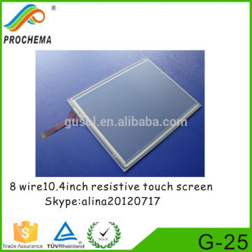10.4 inch touch panel 8 wires resistive touch screen G-25