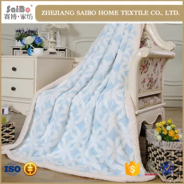 New style warm polyester sherpa blankets