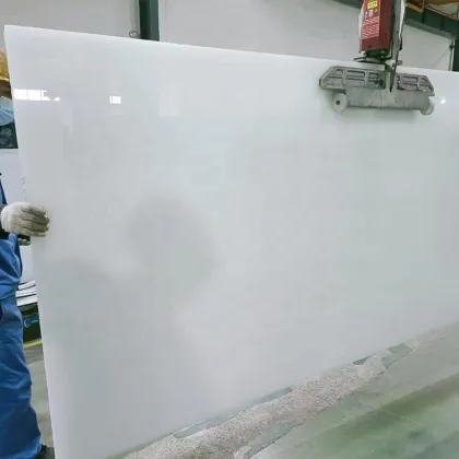 Hot Selling Green Frosted Ice Jade Glass Wall Art