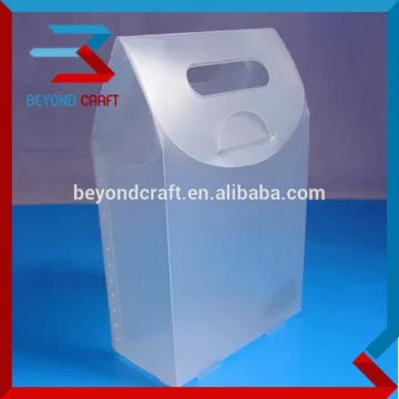 foldable clear PP storage box translucent pp folding boxes