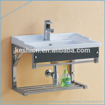 Stainless steel sink cabinet wall shelf