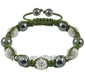 Fashion Crystal beads Handmade Shambala Bracelet