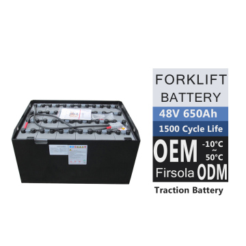 แบตเตอรี่ Forklift Traction สำหรับ Hyundai HB20E 48V 650AH