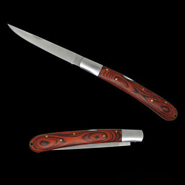 Folding Fishing Knife with Wooden Handle