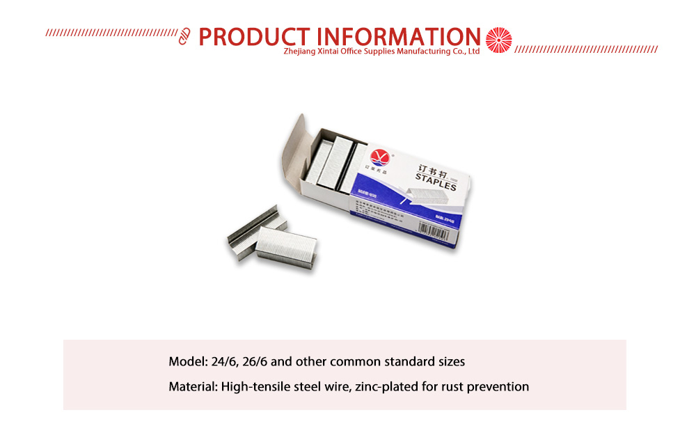 Galvanized Standard Office Staples X