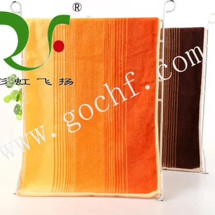 orange cut pile sports towel 100% cotton