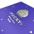 Gold Stamping Logo Purple Chocolate Paper Box