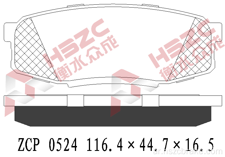 FMSI D1304 CERAMIC BRAKE PAD TO TOYOTA