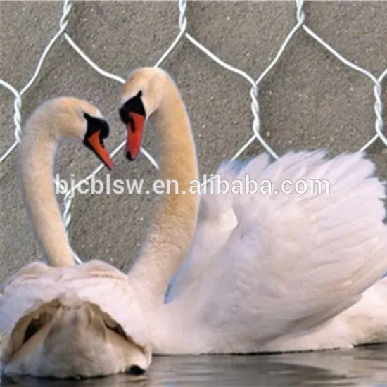 Powder coated galvanized wire mesh for fence with stones in china