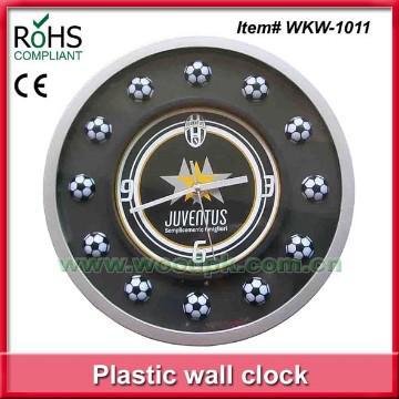 Plastic football wall clock