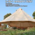 Canvas Family Bell Tents med 2 spishakor