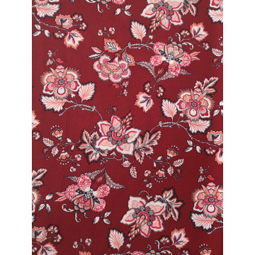Ethnic Flower Polyester Bubble Crepe Printing Fabirc
