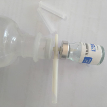 Medicine Mixer with Luer connector and needle protector