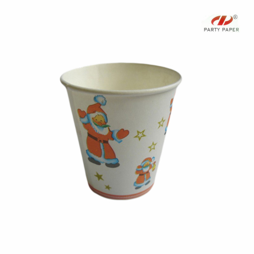 Christmas Delicate Paper Cups For Party Logo Printed