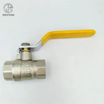 dn50  PN25 400WOG 1/2" - 2 - 4 Inch  FXF NPT BSP nickel plated cw617n pn20 brass gas pipeline ball valves