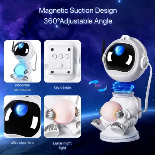 Лампа галактики астронавта: свет для расслабления домашнего релаксации