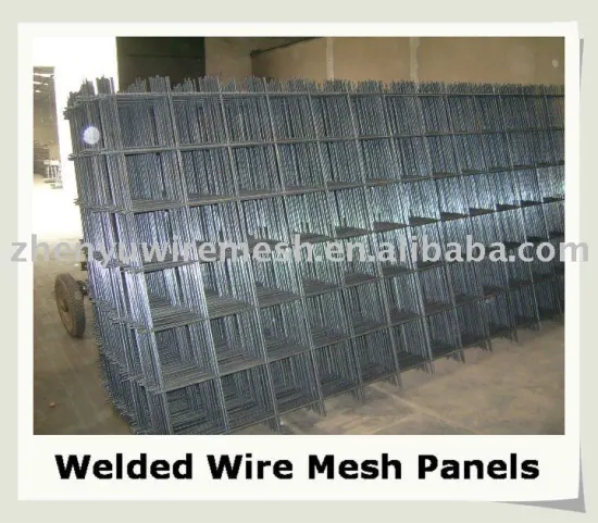 hot-dip zinc plating welded mesh panels used as fencing (factory)