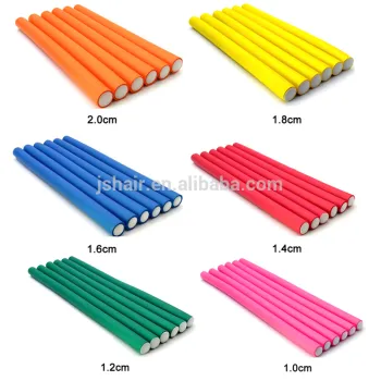 2016 hot selling rubber foam bendy hair curlers roller magic hair roller