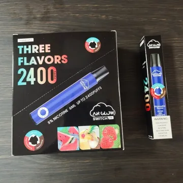 2400 puffs vape pen Air Glow Switch