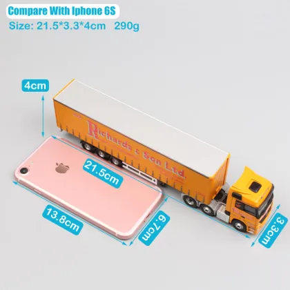 1:76 Scale brand corgi Actros container Heavy duty cargo Truck trailer Richards & Son Ltd haulage metal diecast model Car Toys