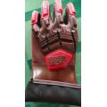 PVC revestido GloVetPr com protetor de impacto full-back-of hand