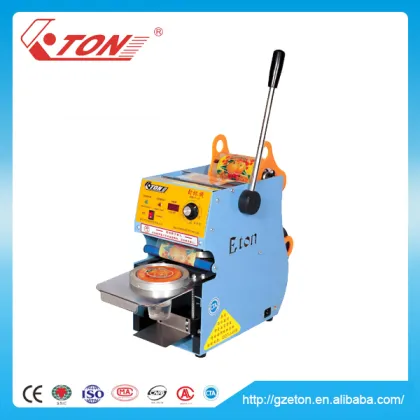 Best seller bubbletea beverages liquid plastic cups sealing machine