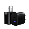 Black White Quick Charger Dual Ports 20W Charger