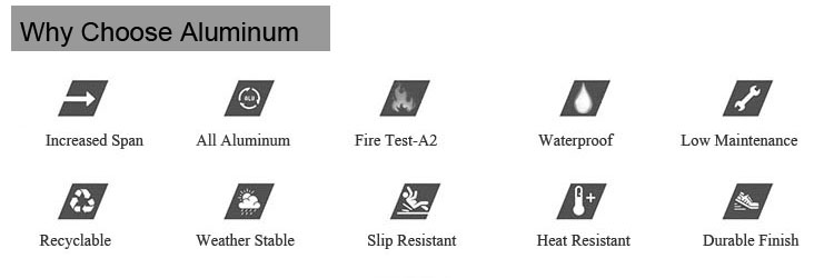 China GD Aluminium Neues Design feuerresistenter wasserdichte Aluminiumholz 3D-Bodenbelag