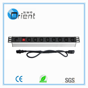 19 inch rack mount pdu IEC C13 PDU with switch