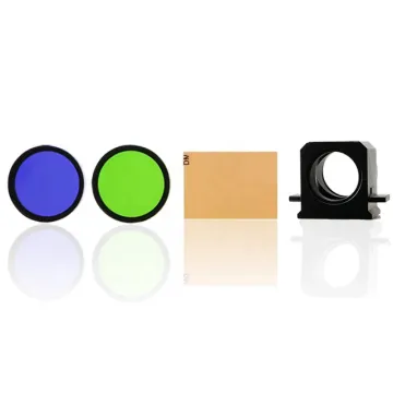 High Precision Optical Fluorescence Microscope Accessories: FITC Multiband Dichroic Mirror and Fluorescence Band Pass Filters