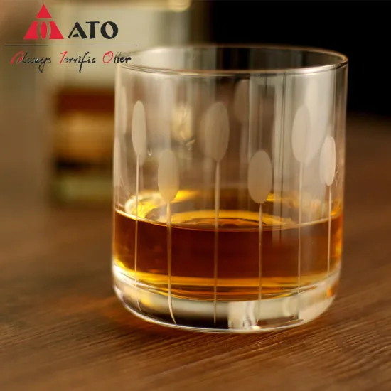 Crystal Handmade Engraved Clear Glass Cup for Drinkware