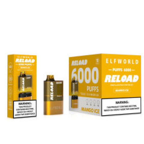 Elf World Reload 6000 Kit Tek Kullanımlık Vape E-sigara Toptan Sağlık Ürünü