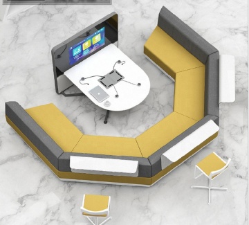 Greenfield Furniture Multi-functional Sofa Set with Writing Pad - U Shaped Sectional Sofa SF006