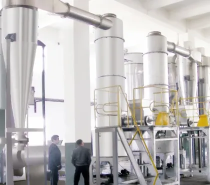 Paste materials spin flash dryer/drying