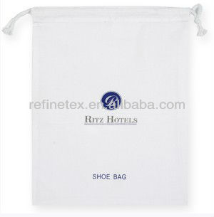 Hotel drawstring shoe bag