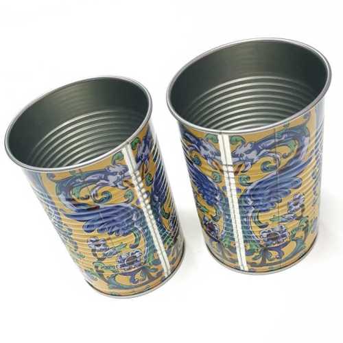 Tin Cans And Cups For Drinks
