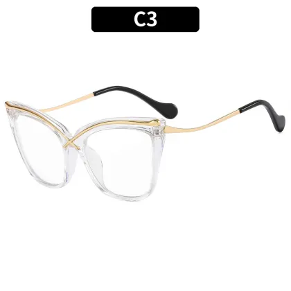 Large Frame Cat Eye Anti-Blue Light Glasses for Women