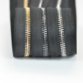 Roll zip logam rantaian panjang zipper