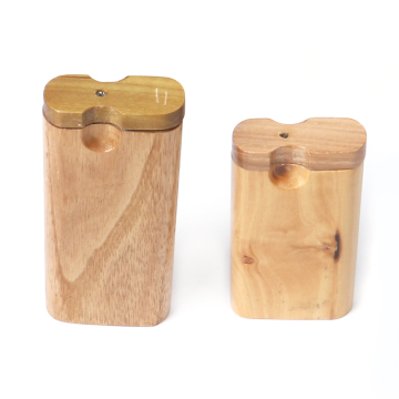 China factory direct sales light color wood made rectangular storage box cigarette case wholesale