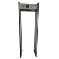 Six zones LCD security metal detector