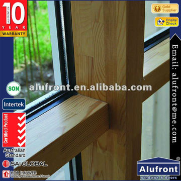 Desain Sunroom China Guanghou Produsen Aluminium Wood Composite Windows and Doors