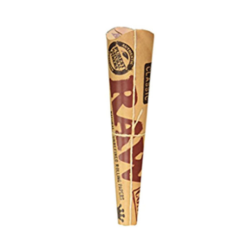 RAW Classic Rolling Paper Cones Natural Unrefined