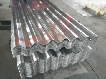 Pressed aluminium 750 corrugated board