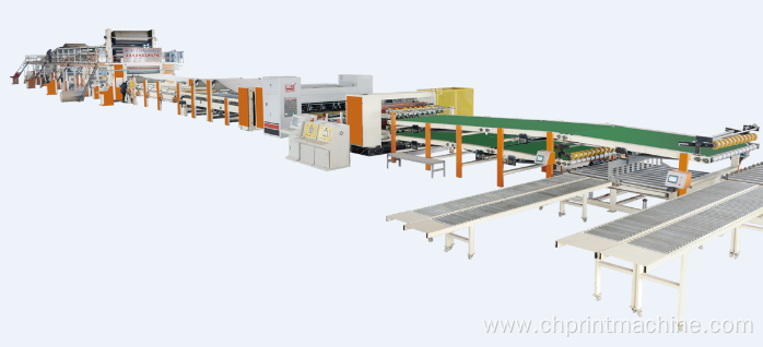 5 layers corrugated cardboard Production line