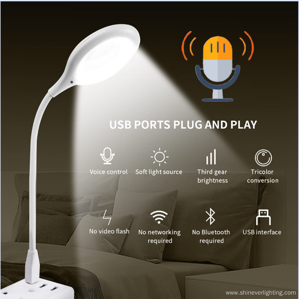 Flexible USB Portable Mini Reading Desk Night light