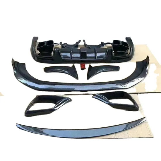 Hot Sale B Style Carbon Fiber Bumper Vents Front Lip Diffuser Kit for S Class W222 S63 S65 2018