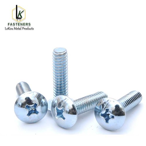 Стальной винт с крестообразной головкой и крепежной головкой