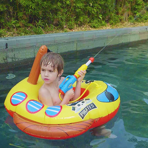 Inflatable pirate Pool Seat Float Toddlers Swim Float