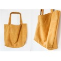 Golden canvas handbag of superior quality